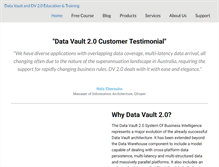 Tablet Screenshot of learndatavault.com